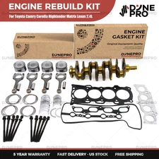 Overhaul Engine Rebuild Kit For 2001-2007 Toyota Highlander Matrix 2AZFE 2.4L