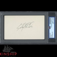 Sally Ride signed 3x5 Index Card PSA DNA Slab NASA Space Astronaut Auto C5327