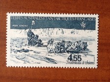 TAAF AERIEN ** MNH PA 74 Traineau Chien Dog ANNEE 1982