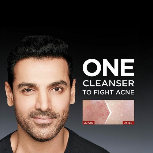 Garnier Men Acno Fight Face Wash 100g | Anti Pimple Oil Control Cleanser - Picture 4 of 9