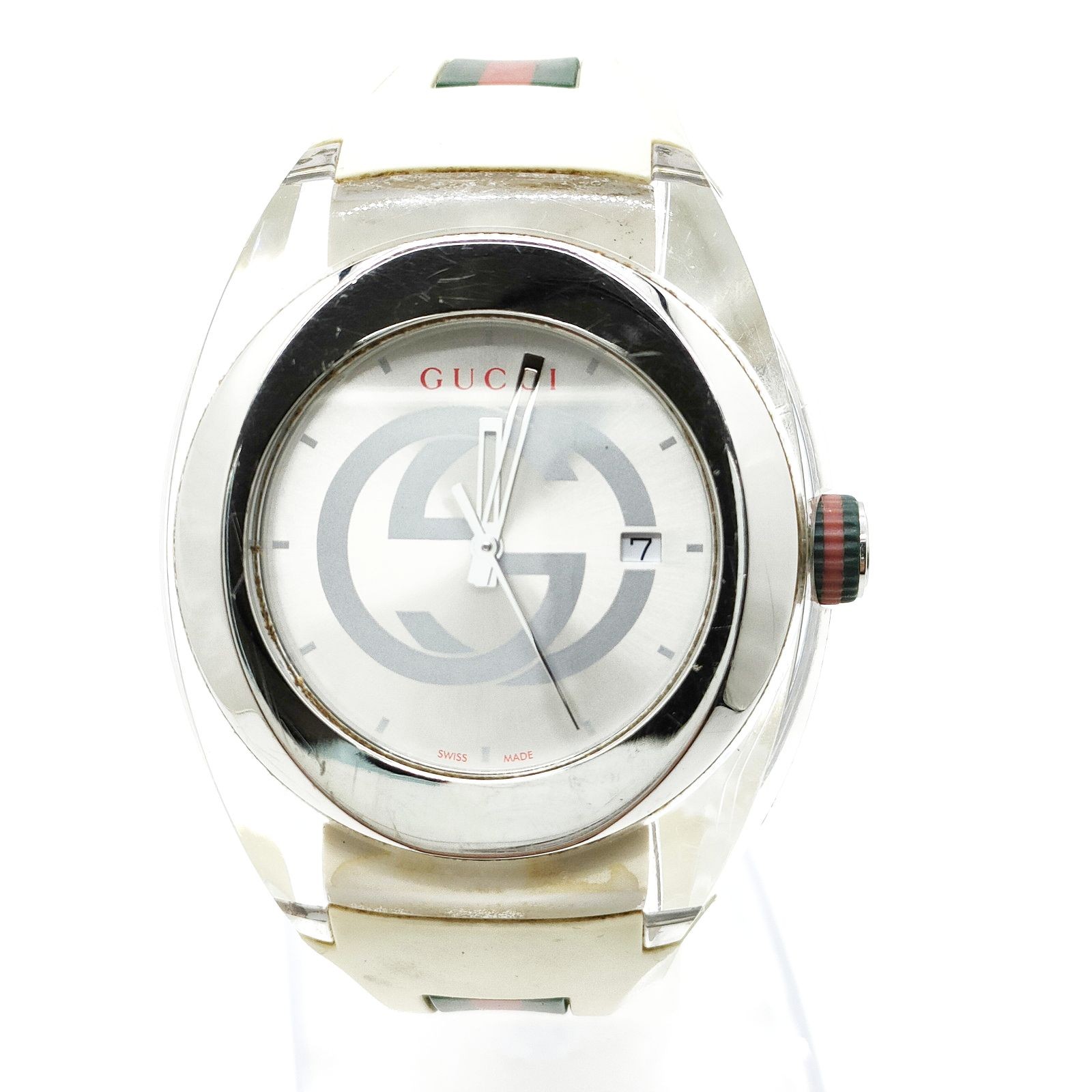 Gucci 1371 43mm Mens Gold and White Watch 4721961