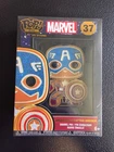 Funko Pop! Pin Marvel Gingerbread Captain America #37 Enamel Pin With Stand