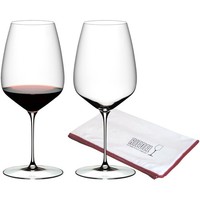 Riedel Veloce Cabernet / Merlot Weinglas 2Er Set + Poliertuch