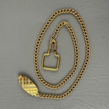 Pocket Watch Chain Gold Tone 18.75"