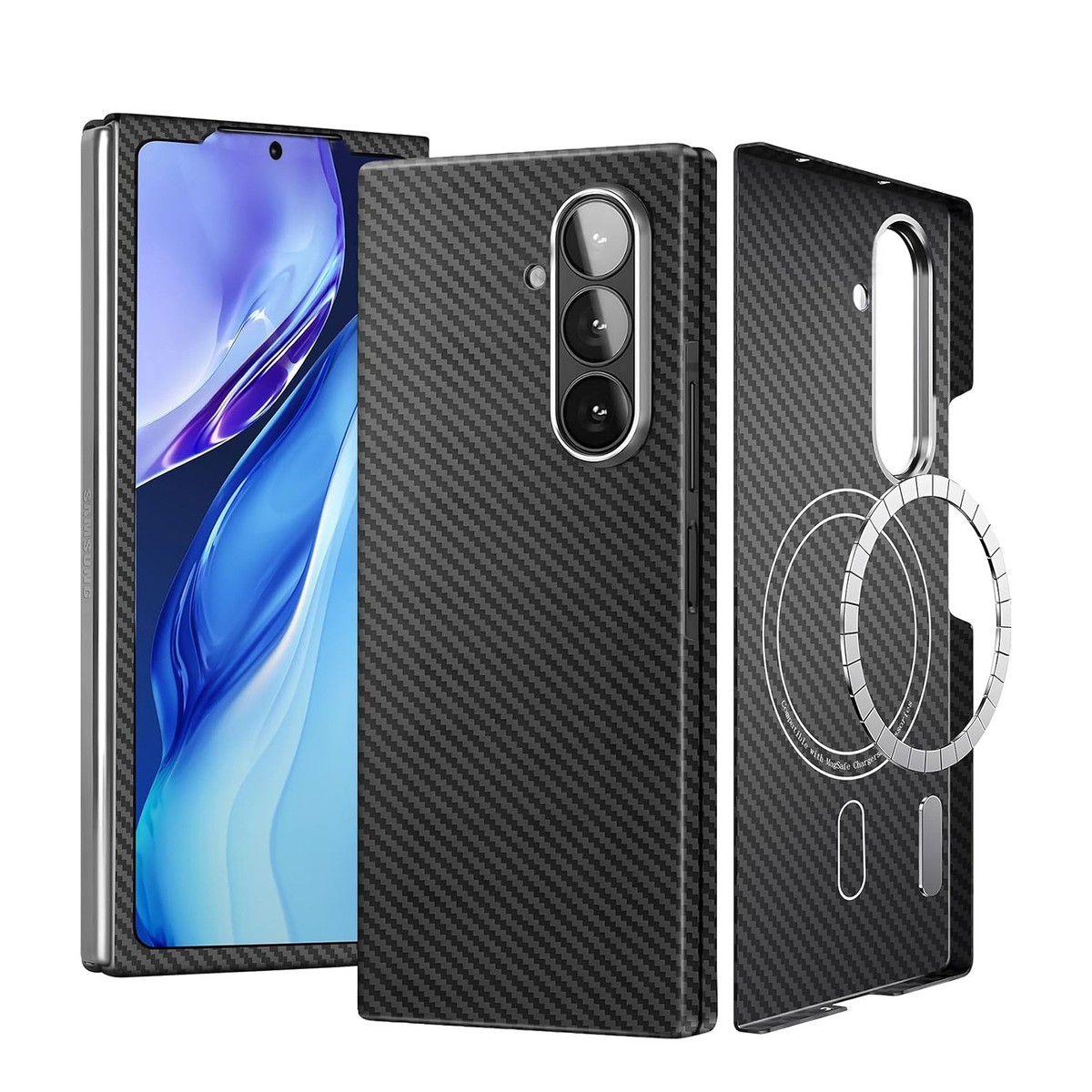 Original Aramid Carbon Fiber Case Ultra-thin Cover for Samsung Galaxy Z  Fold