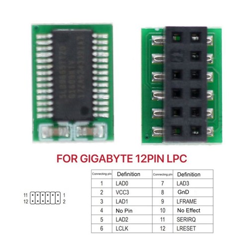 TPM 2.0 Modul 12 Pin Remote Card Encryption Security Board Zubehär Für❀ - Bild 17 von 22