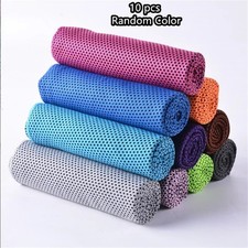 5PCS Cooling Towel For Neck and Face Cool Ice Sport Workout Yoga Sweat Towels
