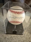 Joe DiMaggio Signed Baseball with Case (PSA)