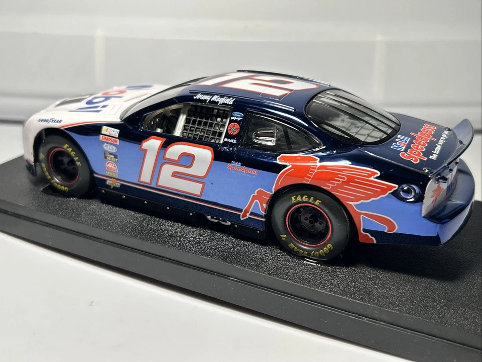 1999 Jeremy Mayfield #12 Mobil 1 Diecast 1/24 Racing Champions Under the Lights - Image 3 of 4