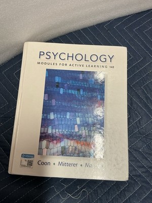 Psychology Modules For Active Learning 14e