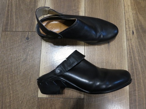 Ariat 94001 Women's Black Leather ATS Slingback Clog Mule Sz 10 USED