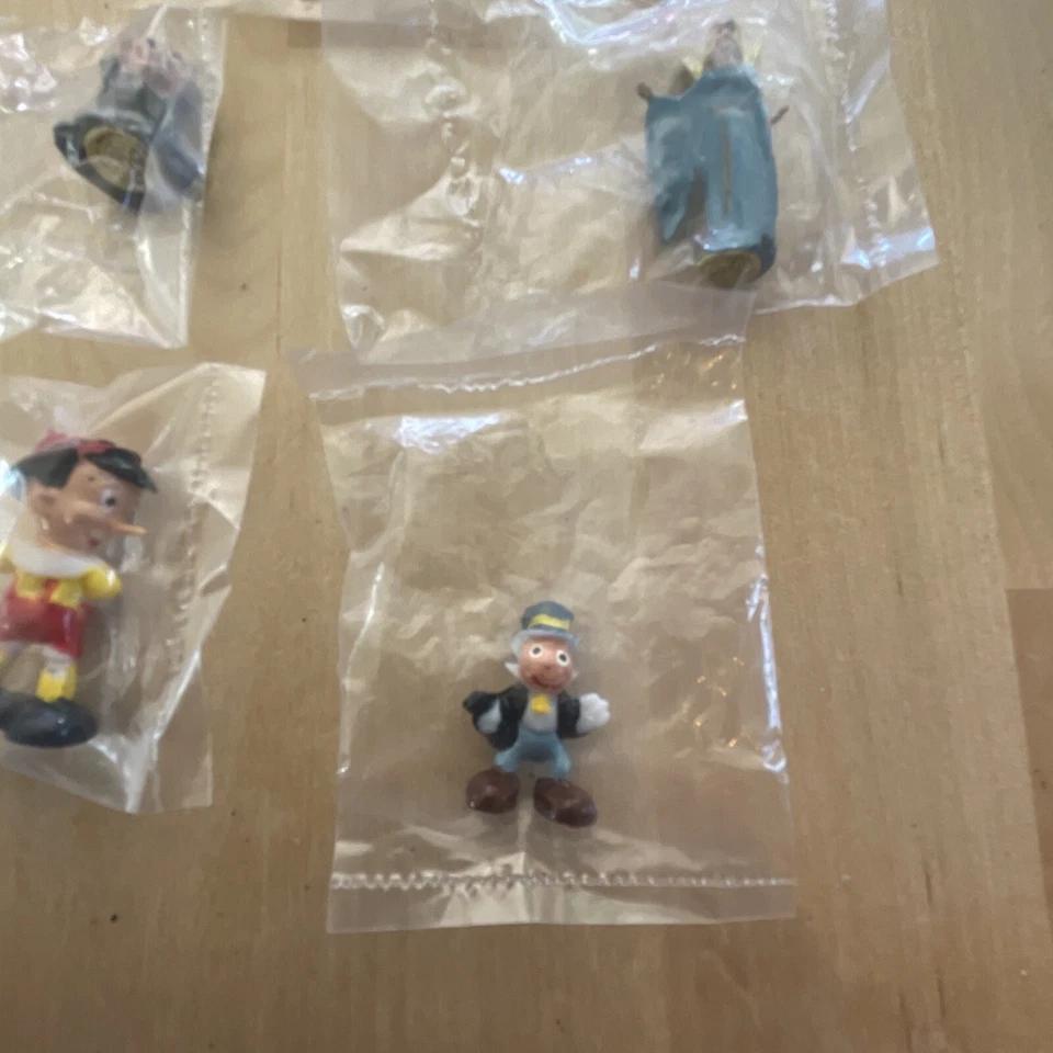 复古 Marx DisneyKins 迪士尼 5 件套 匹诺曹 全新 包装贴纸 — 第 2/4 张图片