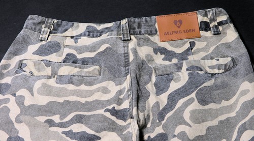Aelfric Eden Wrinkle Camouflage Loose Jeans Green Camo Size 32 NWT - Picture 7 of 11