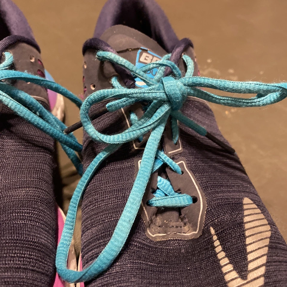 Zapatillas Brooks Pure Flow 6 para mujer azul púrpura con cordones talla 8 Foto 4 de 4