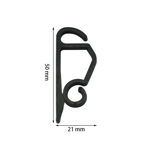 100pcs Christmas Light Outdoor Gutter Hooks Plastic Led Cable Clamp Wire Clip - Picture 4 of 16