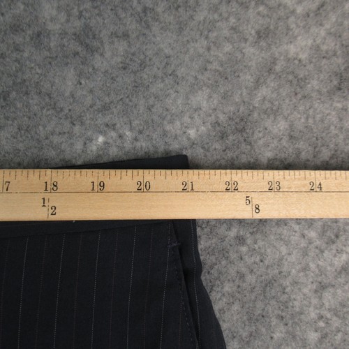 Reed St James Pants Mens 44x32* Blue Pinstripe Flat Front Wool Blend Dress Pants - Picture 5 of 16