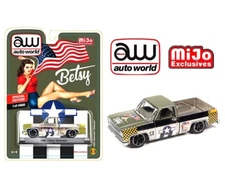 Auto World 1980 Chevrolet Silverado Pickup Chrome Pinup Girl Betsy CP7833-P3