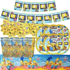 SIMPSONS party theme table TOPPER CUPCAKE BALLOON BANNER SUPPLIES DECORATIONS