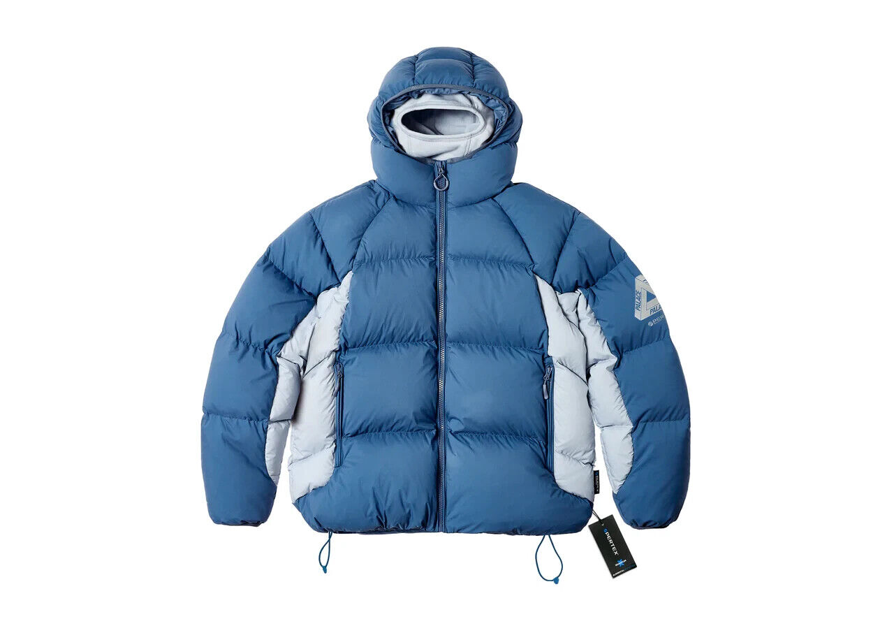 Palace pertex matte Balaclava Puffer blue chill Puffa