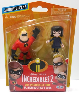 + The Incredibles 2 Pixar Jakks-Disney-Junior Supers Mr. Incredible & Edna