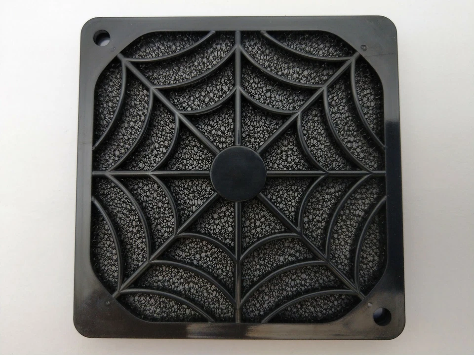 LOT 2-Pack: NEW EverCool Black Plastic Filter Guard for 80mm PC Case Cooling Fan - Image 4 of 4