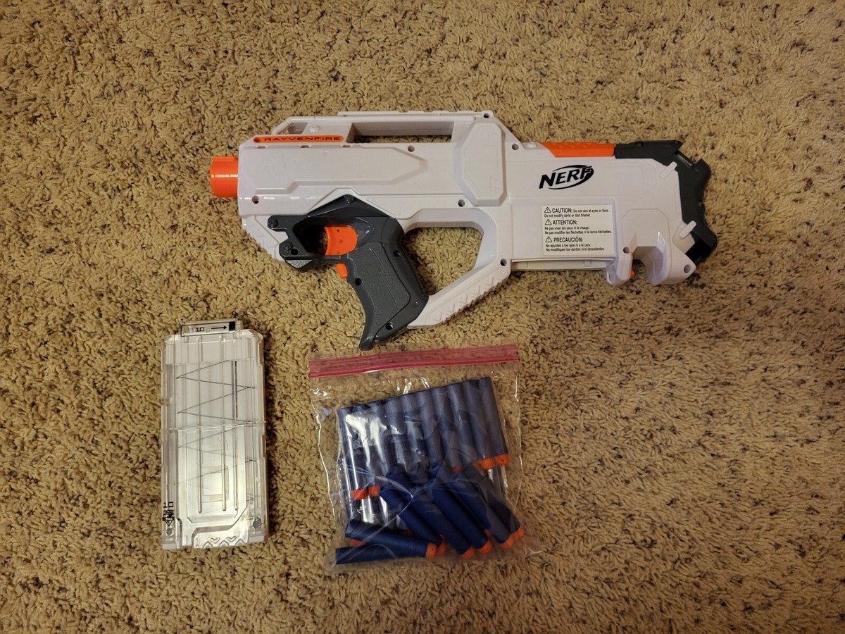 NERF Elite RAYVENFIRE Dart BLASTER Rapid Fire MOTORISED | eBay