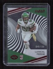 2020 Chronicles Clear Vision #CV-25 La'Mical Perine RC Red Foil #'d /199