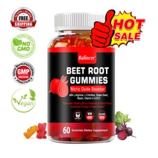 Natural Energy Organic Gummies with Beet Root Nitric Oxide,Supports Heart Health