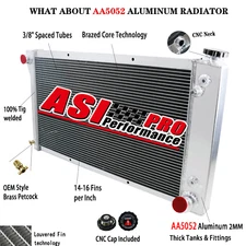 for 1968-1972 Chevrolet C/K C10 C20 C30 K10 K20 Pickup 3 Row Aluminum Radiator