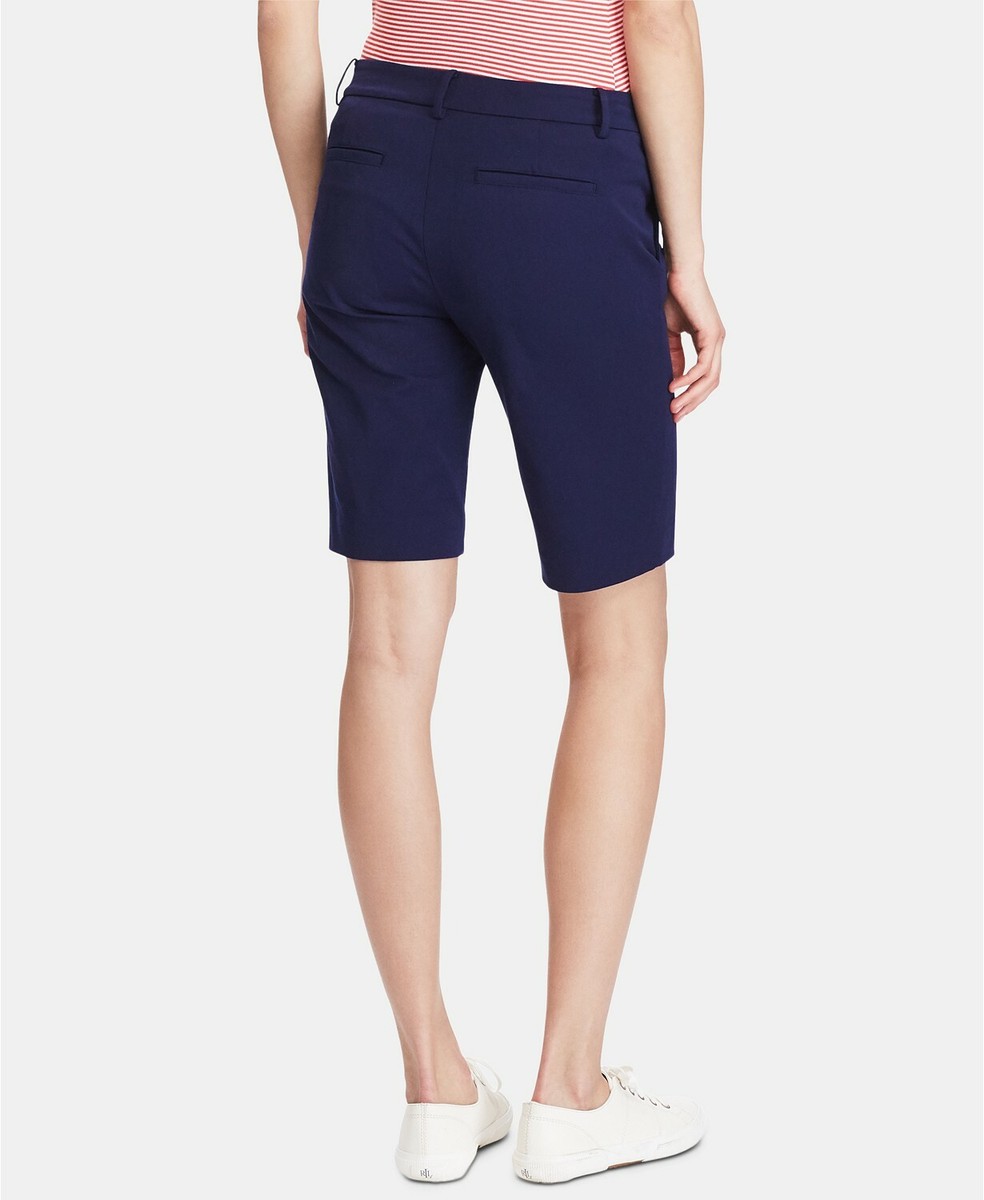 Lauren Ralph Lauren Twill Stretch Bermuda Shorts Navy Size 10 item 