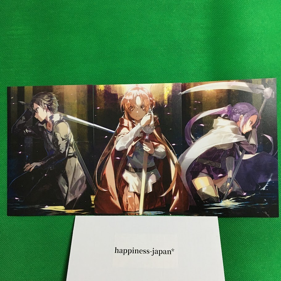 Juego de 3 postales Sword Art Online Progressive Kirito Asuna Mito SAO beneficios de película