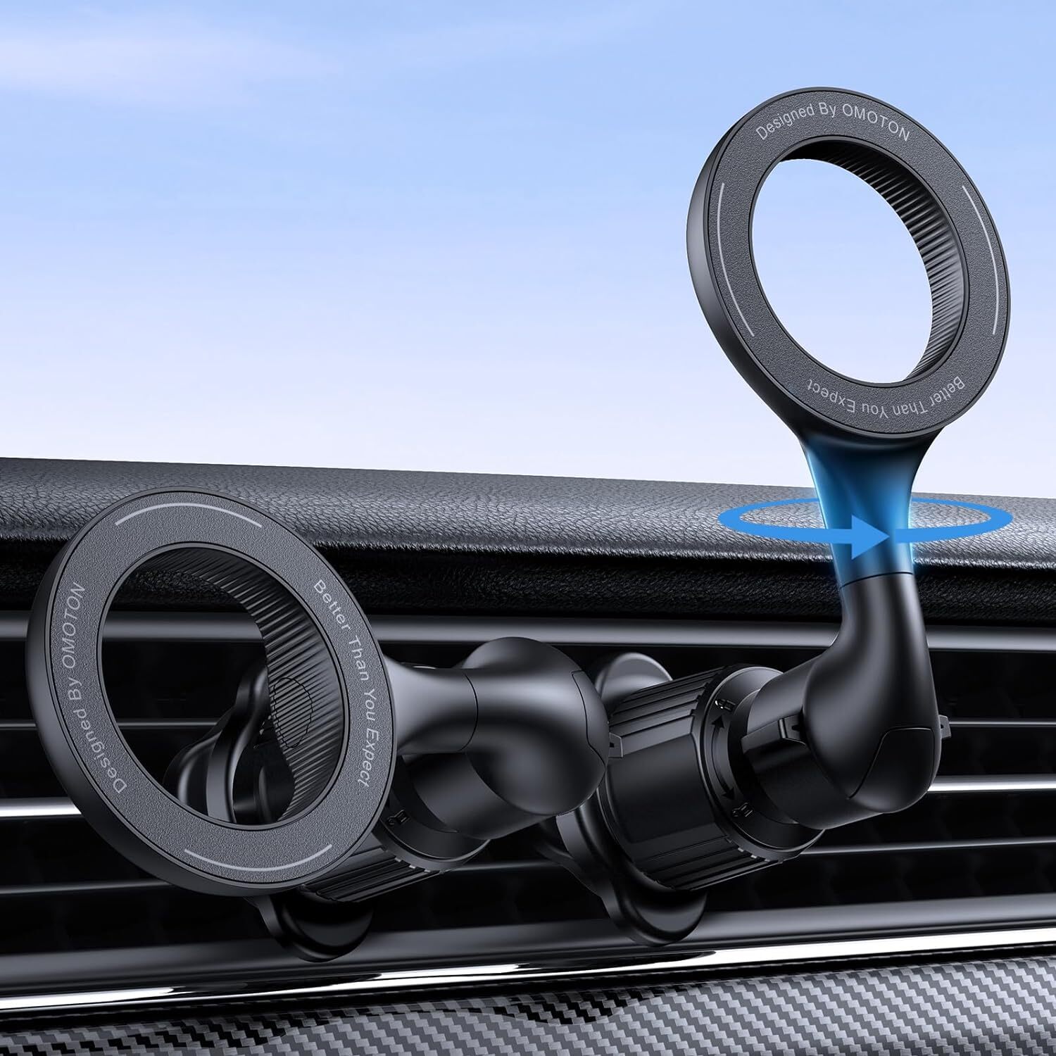 For Car Mount Easily Install Magnetic Phone Holder for Car with Folding Hook