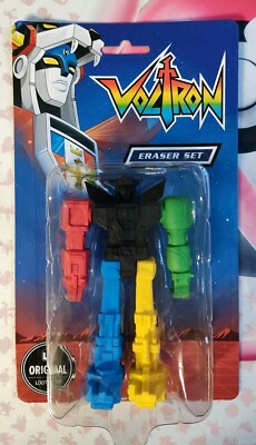 Voltron Eraser Set Loot Crate Original Classic Media - Brand New