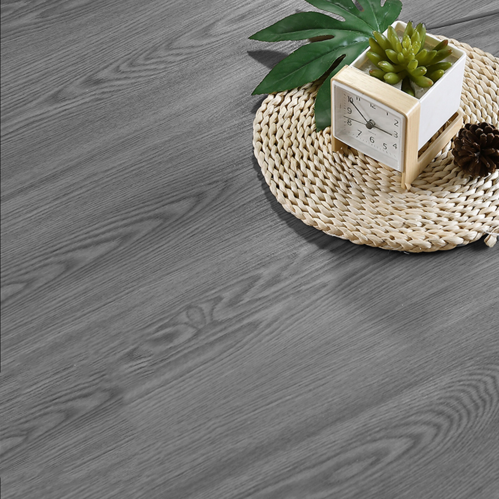5 m² Floor Planks Tiles Grey White Oak Self Adhesive Wood Effect Vinyl