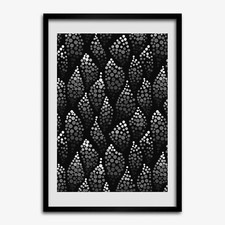 Quadro Tulup MDF incorniciato decorazione parete 50x70 cm immagine stanza punti neri e punti bianchi