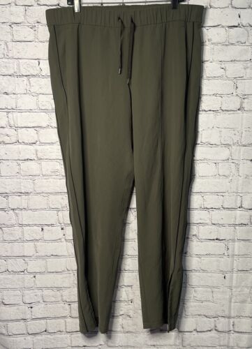 Lululemon Women’s 14 Green Ankle-Zip Wide Leg On the Right Track Pant