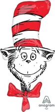 Anagram Dr Seuss Cat in the Hat Party Balloon Large Officially Licensed