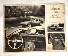 Vintage Jaguar Catalog Ad - 4.2 XK-E Coupe & Roadster car w/ Specifications 8x11