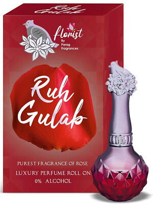 Florist Attar Luxry Perfume Series Long Lasting Attar of (Ruh Gulab) Roll On 12m