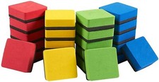 24 Pack Magnetic Mini Whiteboard Erasers for Classroom, Dry Erase Pens Supplies