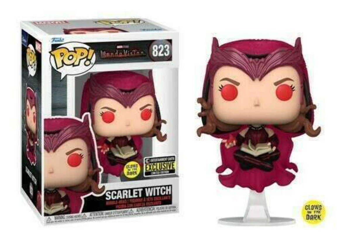FUNKO POP! MARVEL WANDA VISION: SCARLET WITCH WITH DARKHOLD #823