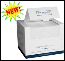 Clean Skin Club Towels XL Makeup Remover Dry Wipes 100% USDA Biobased Vegan