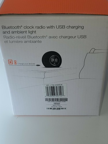 JBL Horizon Bluetooth Clock Radio - Black - NEW NO BOX - Picture 3 of 10