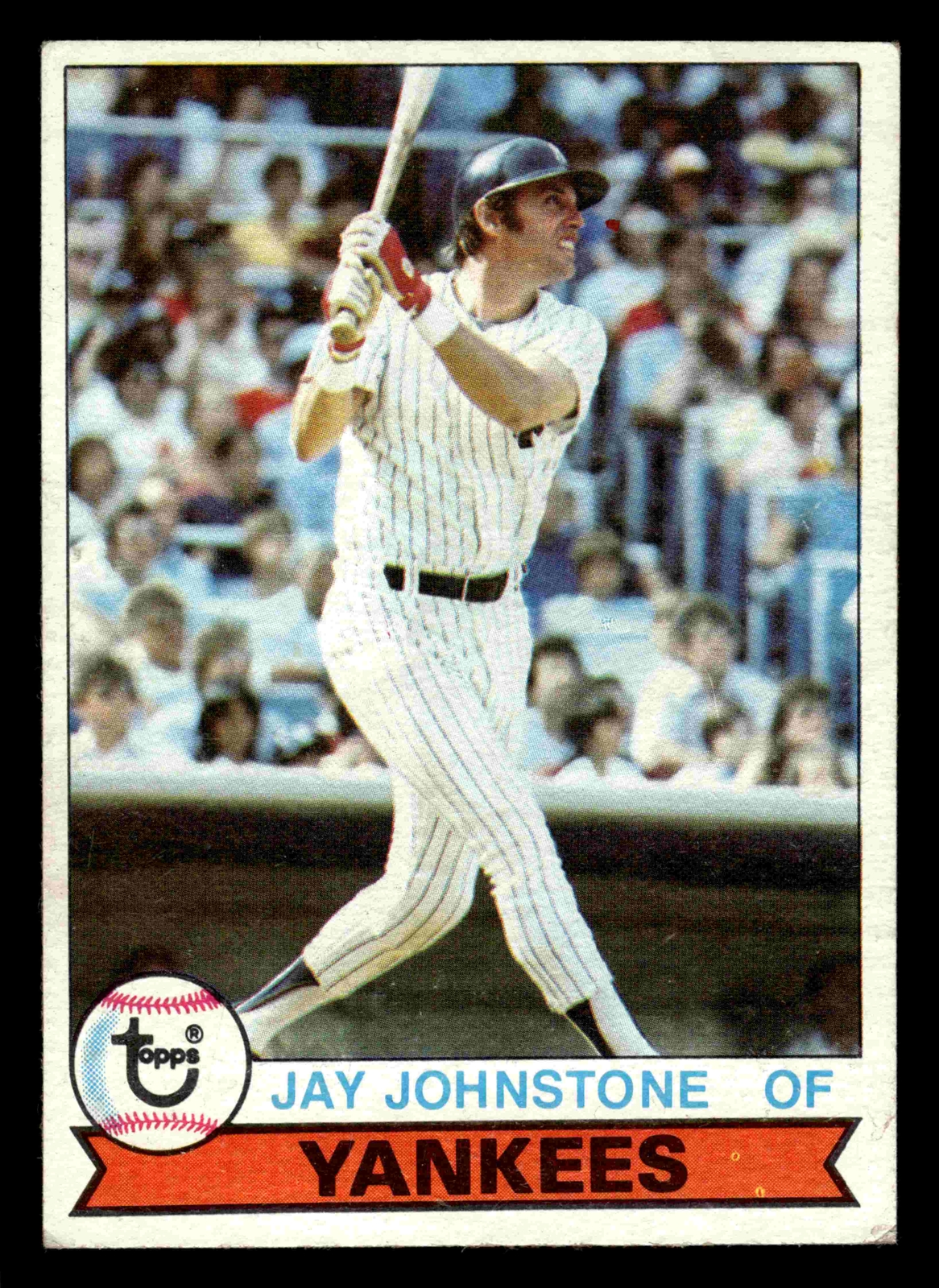 1979 Topps Burger King #5 Jay Johnstone - New York Yankees (Low Grade)