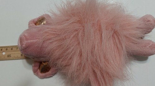 Topo peluche peloso marca Tween rosa e oro 9" - Foto 8 di 8