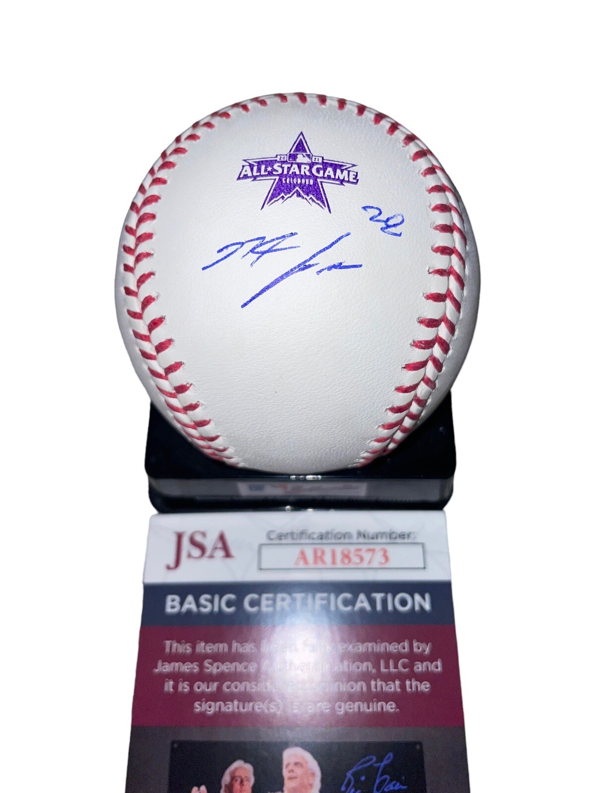 Nolan Arenado Autographed Signed St. Louis Cardinals 2021 All Star Game Baseball Auto JSA 