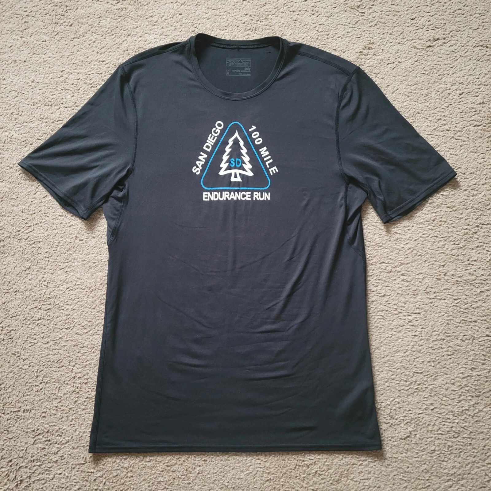 Patagonia San Diego 100 Mile Endurance Run Capilene M 100 Mile Shirt