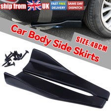 2x Auto Bumper Winglet Spoiler Rear Lip Side Skirt Extension Canard Diffuser ABS