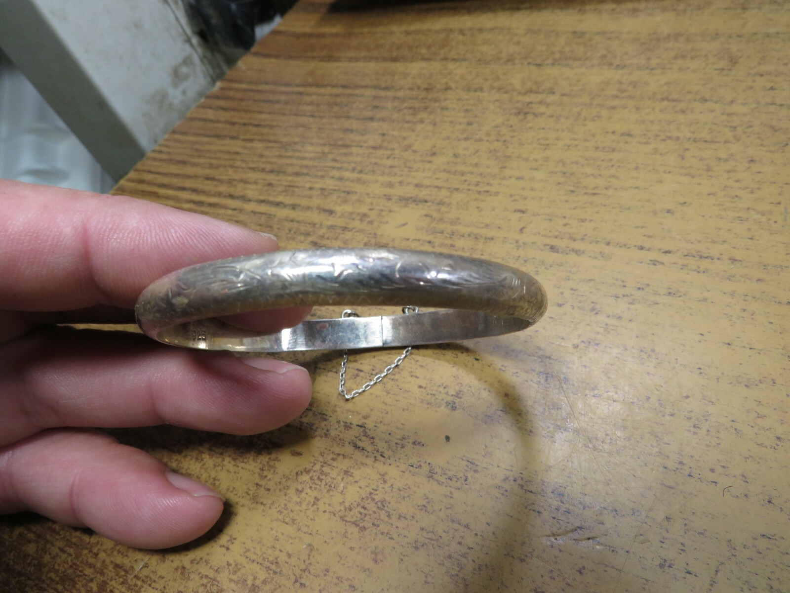 Hinged Sterling silver bracelet - image 1