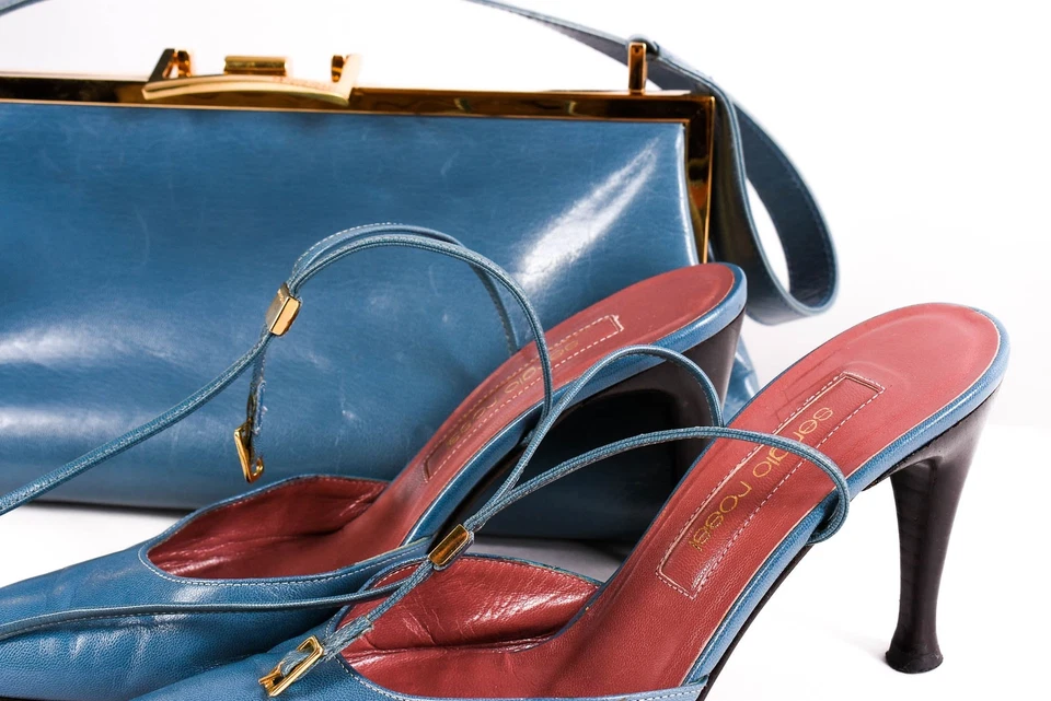 Damas Sergio Rossi Bombas Tacones Zapatos/Cuero Bolso sin asas Bolso de mano Zapatos talla EU35 Foto 2 de 4